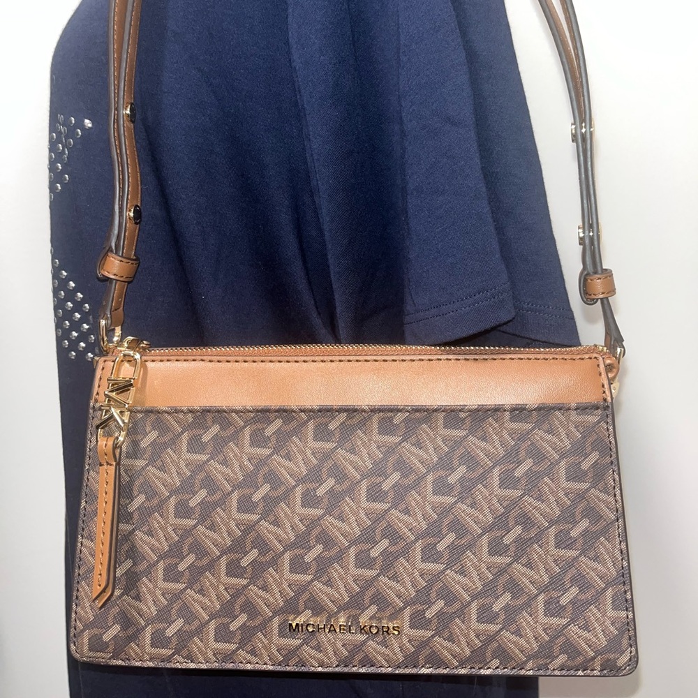 Michael Kors Large Empire Signature Logo Convertible Crossbody Bag